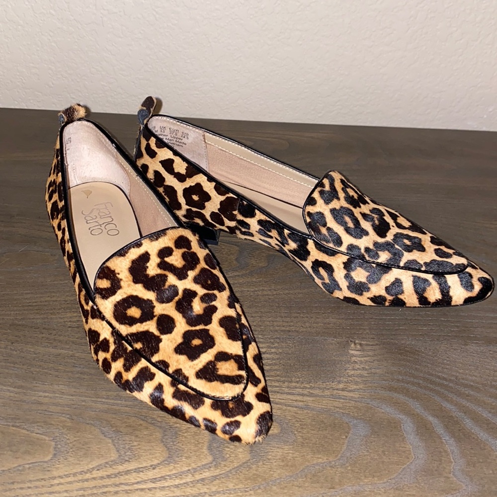 Franco Sarto Leopard Flats